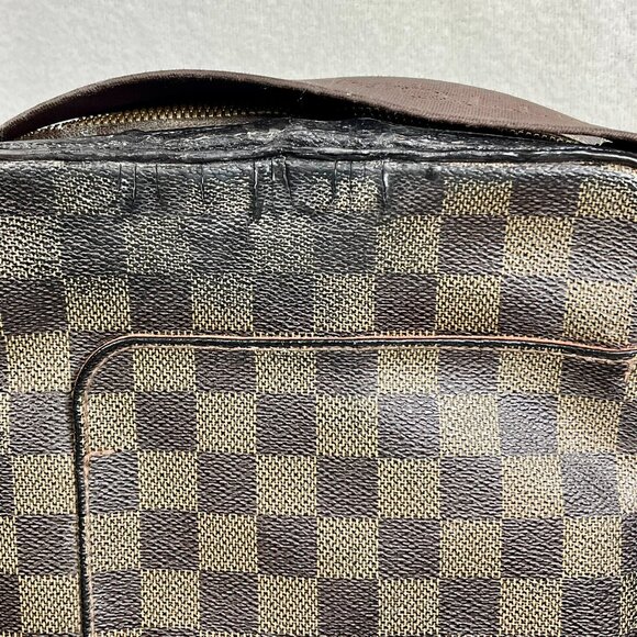 Authentic Unisex Louis Vuitton Olav Crossbody PM Brown Canvas Bag - Picture 14 of 15